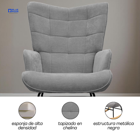 Sillón Mecedora Skye - Beige