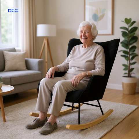 Sillón Mecedora Skye - Beige