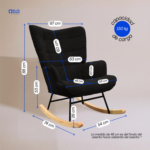 Sillón Mecedora Skye - Beige