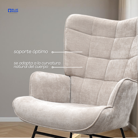 Sillón Mecedora Skye - Beige