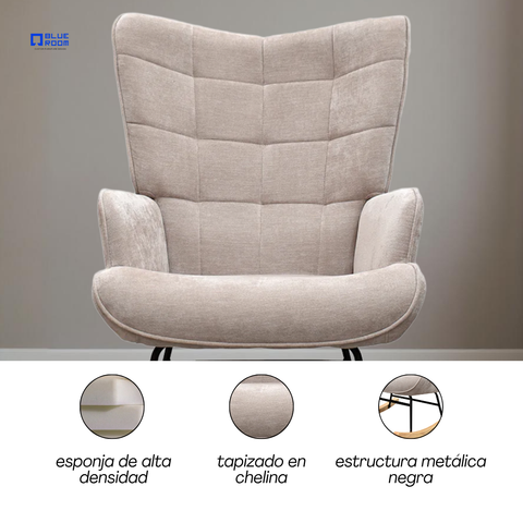 Sillón Mecedora Skye - Beige
