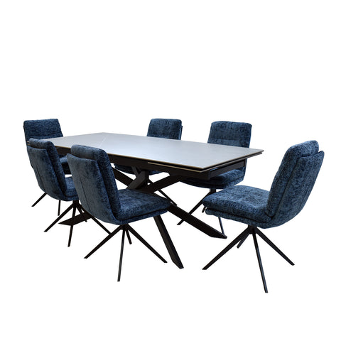 Comedor Altea  6P - Piedra Armani Azul