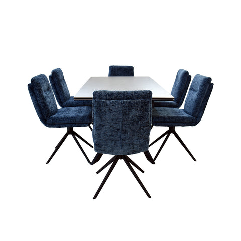 Comedor Altea  6P - Piedra Armani Azul
