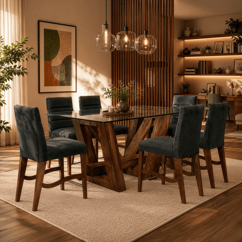 Antecomedor Sidney 6 Bancos Grises