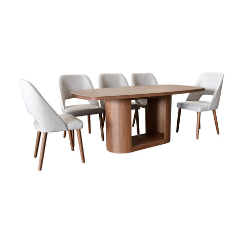 Comedor Ares Con Banca - Nogal