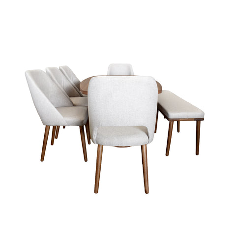 Comedor Ares Con Banca - Nogal