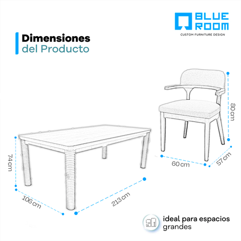 Comedor Boreal - Nogal