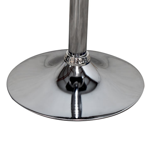 Set de 2 Bancos Altos Oval Para Barra - Vinipiel Negro