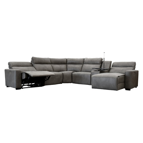 Sala Modular Bellagio - Tacto Piel Gris