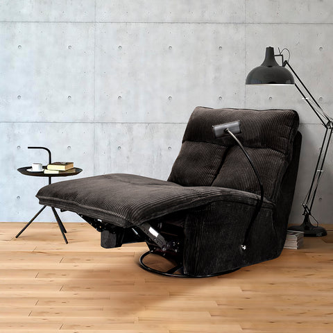 Sillón Giratorio Mecedora Reclinable Belle - Lincoln Black