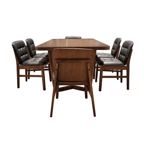 Comedor Clermont 6 personas - Chapa Nogal