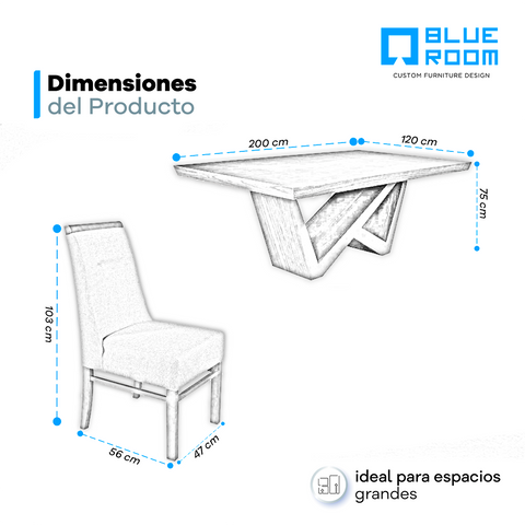 Comedor Bruselas 8 Sillas