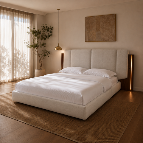 Cama Cantabria KS - Nogal Beige