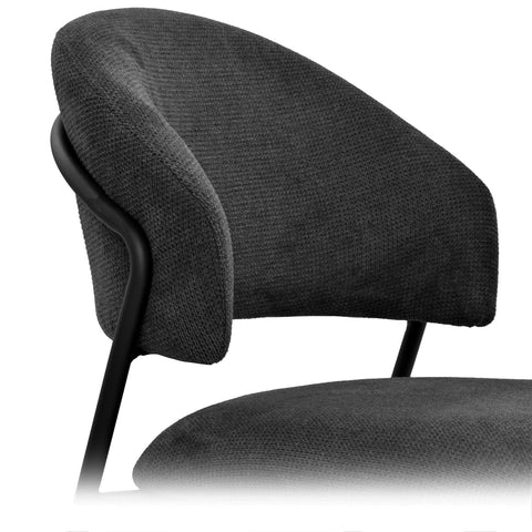 Silla Cameron - Tela Gris Oscuro