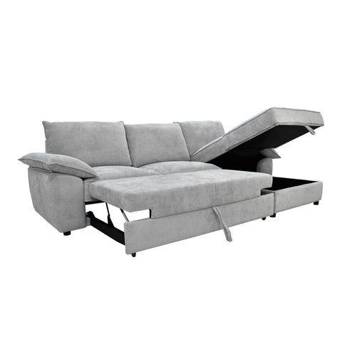 Sofa Cama Cloud  - Lano Beige - Chaise Derecho