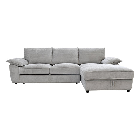 Sofa Cama Cloud  - Lano Beige - Chaise Derecho