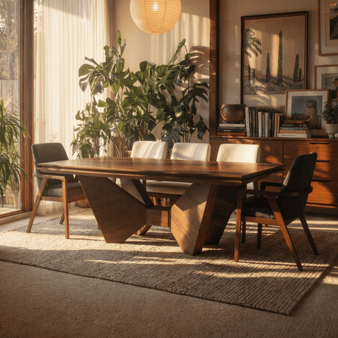 Comedor Monarca 8P - 6 sillas Beige , 2 Gris