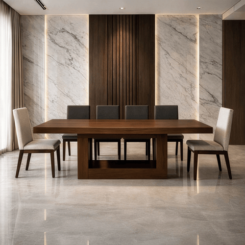 Comedor Armenia-Tzalam 2 Sillas Beige y 8 Sillas Smoke