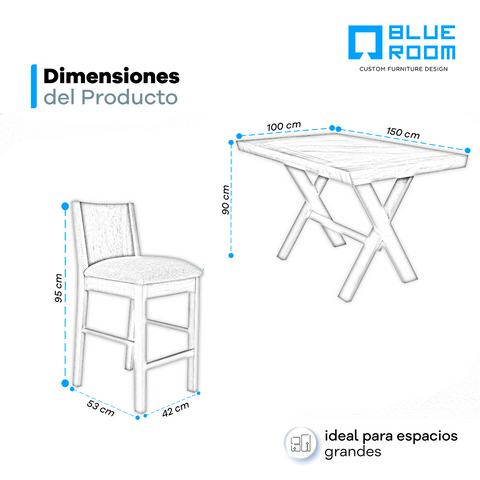 Comedor Brasil 6 Bancos