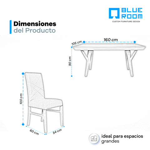 Comedor Matisse 6 Sillas