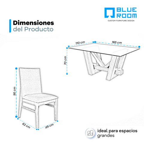 Comedor Sidney 6 Sillas