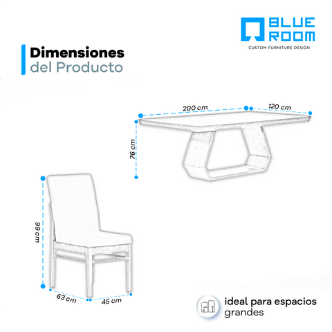 Comedor Varsovia 8 Sillas