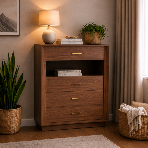 Comoda Tara - Nogal Beige