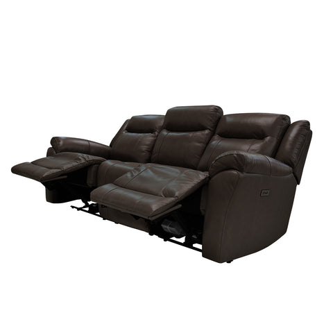 Sala Madrid Reclinable - Sofa - Love Seat C/Consola - Piel Beige