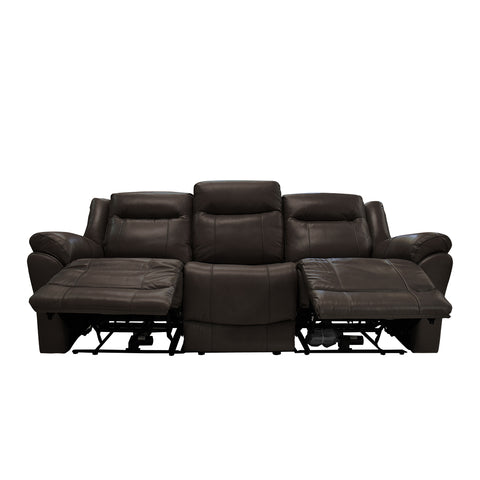 Sala Madrid Reclinable - Sofa - Love Seat C/Consola - Piel Beige