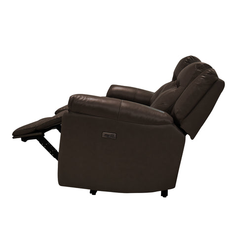 Sala Madrid Reclinable - Sofa - Love Seat C/Consola - Piel Beige