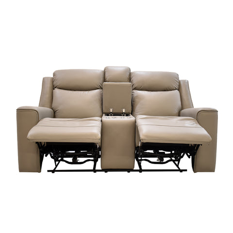 Love Seat Reclinable Coral - Gris