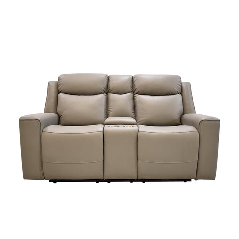 Love Seat Reclinable Coral - Gris