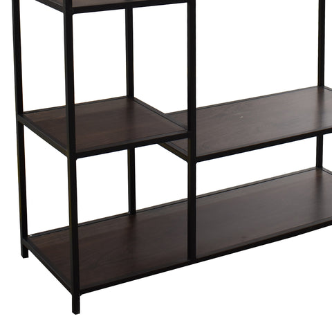 Closet Metálico Con 4 Repisas- Tabaco