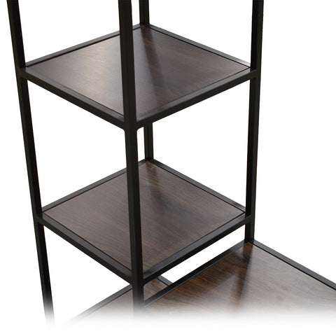 Closet Metálico Con 4 Repisas- Tabaco