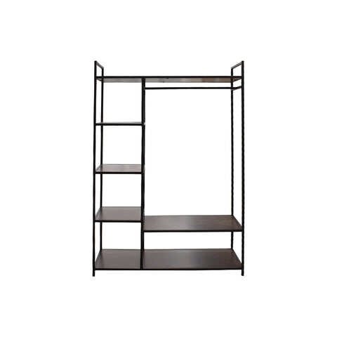 Closet Metálico Con 4 Repisas- Tabaco