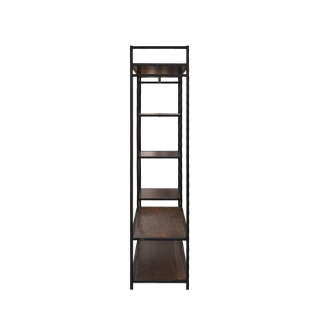 Closet Metálico Con 4 Repisas- Tabaco