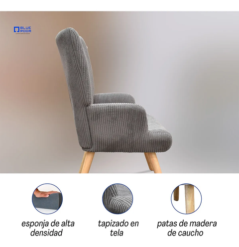 Sillón Nordik - Tela Negro