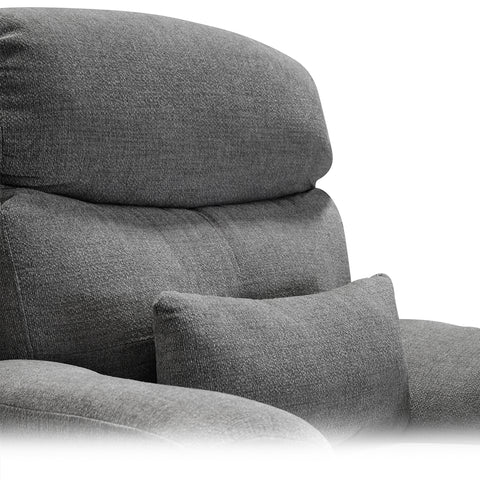 Sillón Reclinable Sistema Manual de Tela Dallas - Gris Claro