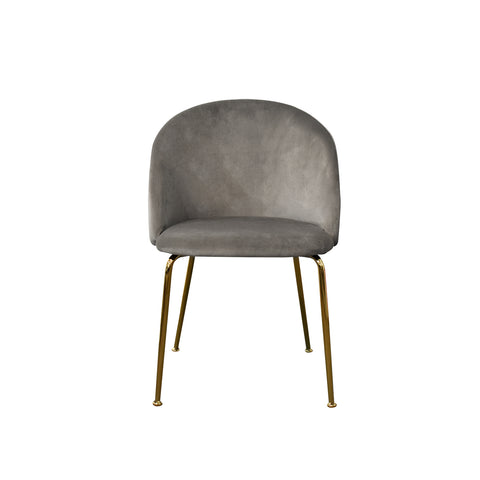 Silla Denver - Terciopelo Gris