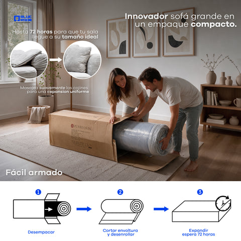 Sofá Cama Expandible Fez - Gris