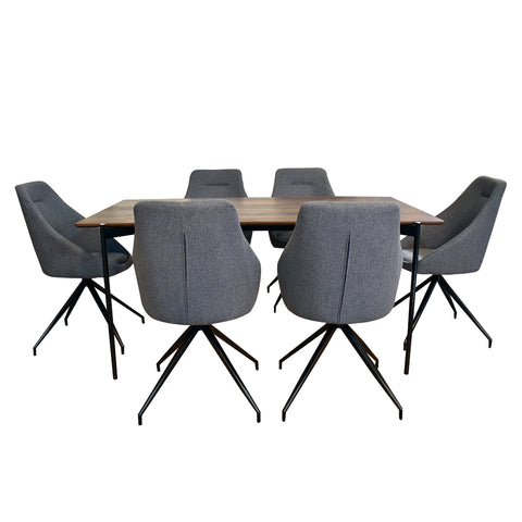 Set de Comedor Iron - 6 Sillas Odger Linen