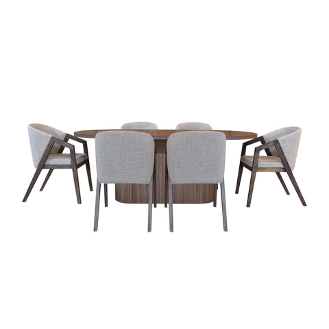 Comedor Kiasmos  6P - Nogal