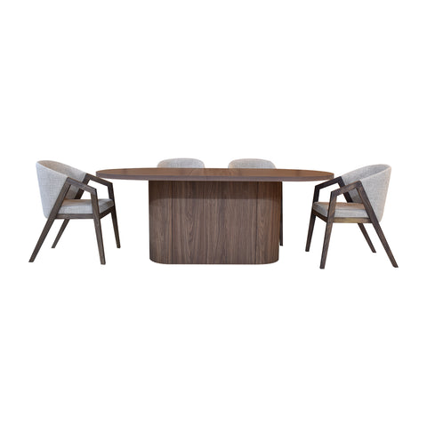Comedor Kiasmos  6P - Nogal