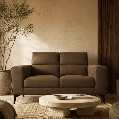Love Seat Foster - Piel Mocha