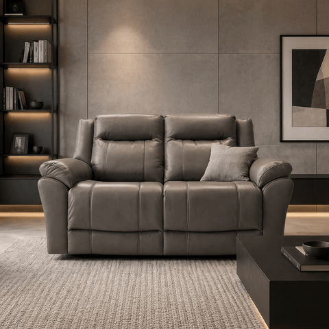Love Seat Reclinable Madrid - Piel Beige
