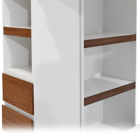 Litera Individual Maddox - Nogal Blanco