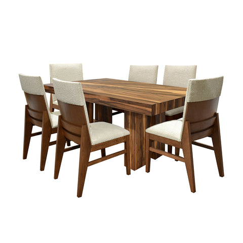 Comedor Merlot - 6 Sillas Viena Taupe