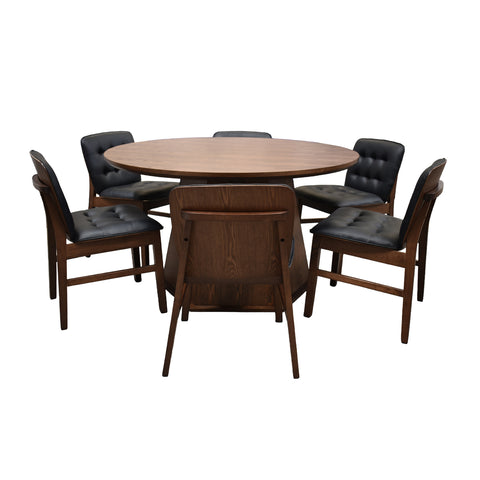 Comedor Owen 6 Personas - Nogal