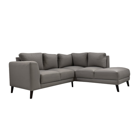 Sala Esquinera Río - Chaise Derecho - Nappa Dark Grey