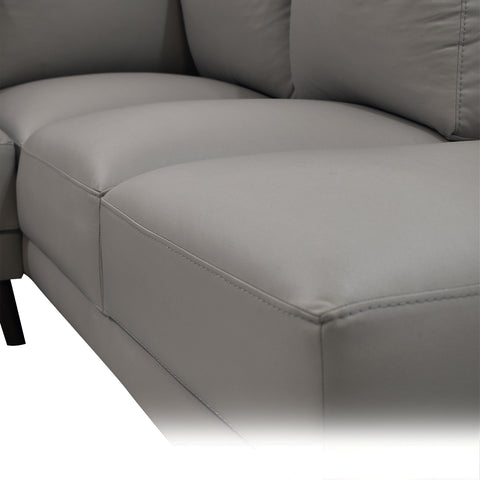 Sala Esquinera Río - Chaise Derecho - Nappa Dark Grey